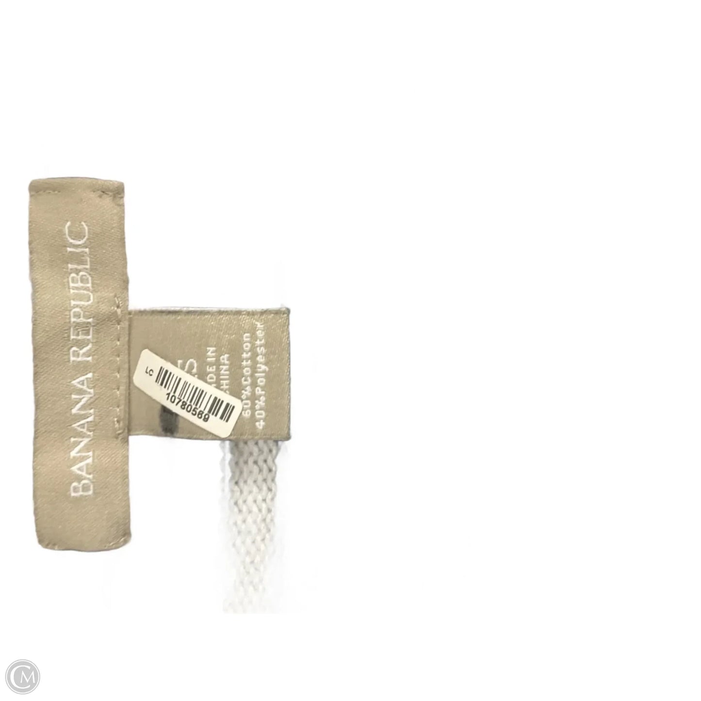 Top Long Sleeve By Banana Republic In Black & White, Size: Xs