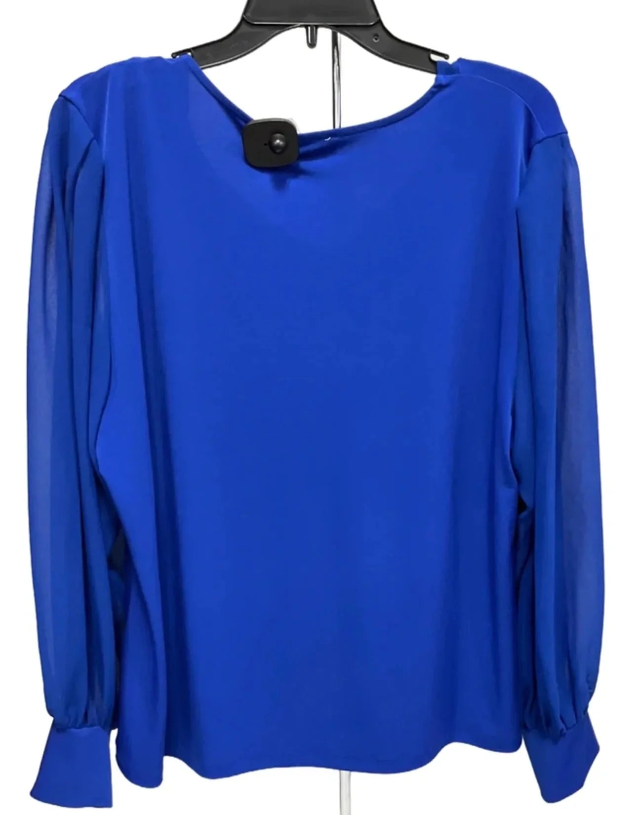 Top Long Sleeve By Calvin Klein In Blue, Size: Xl
