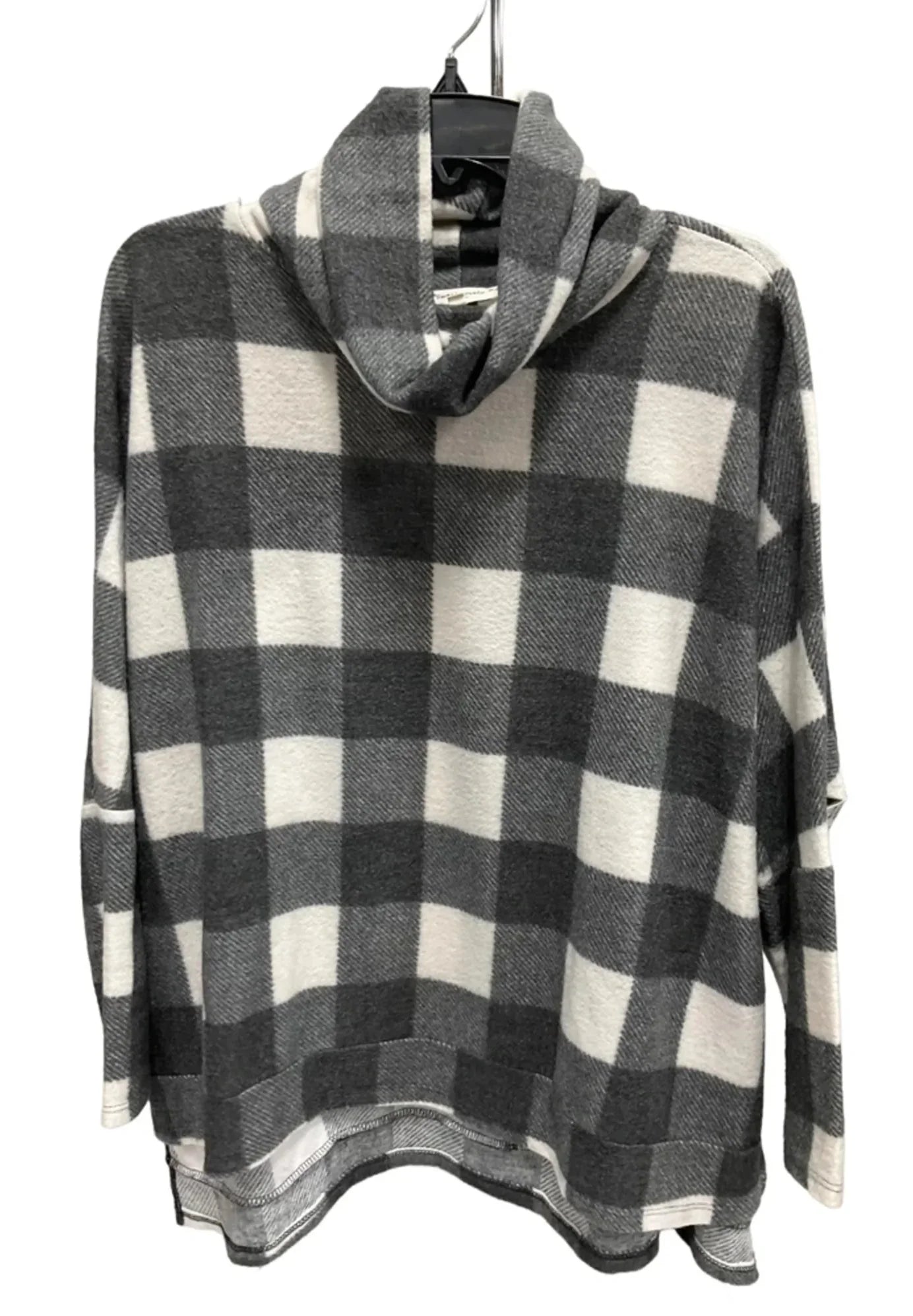 Top Long Sleeve By Sweet Lovely In Grey & White, Size: S