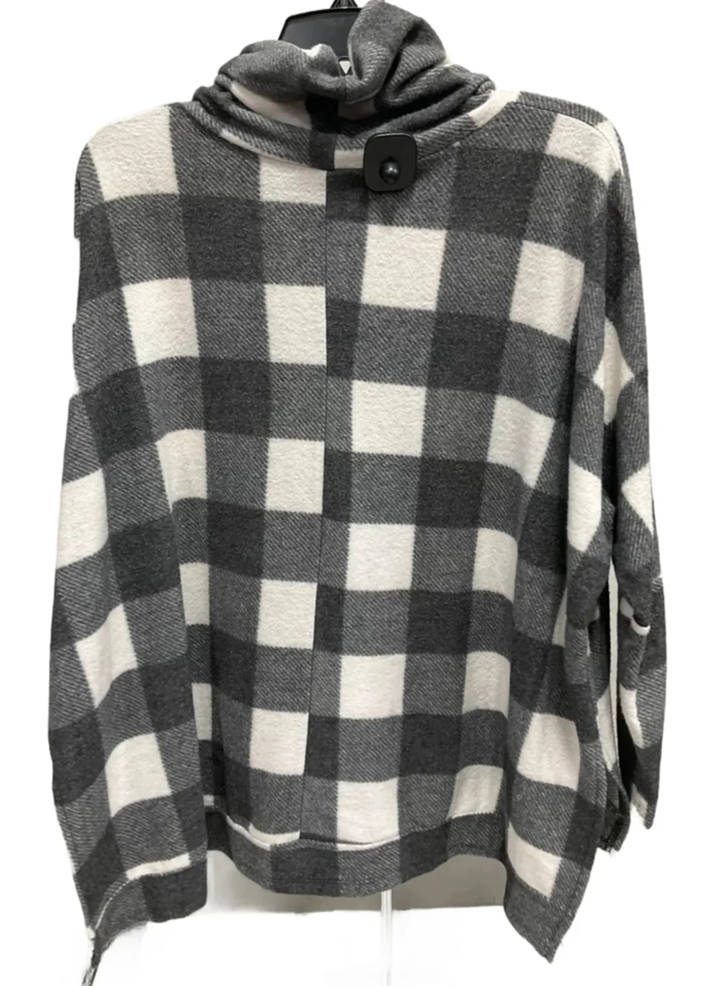 Top Long Sleeve By Sweet Lovely In Grey & White, Size: S