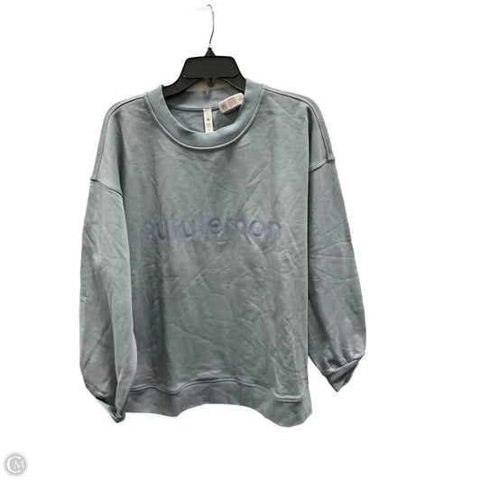 Sweatshirt Crewneck By Lululemon In Blue, Size: 8