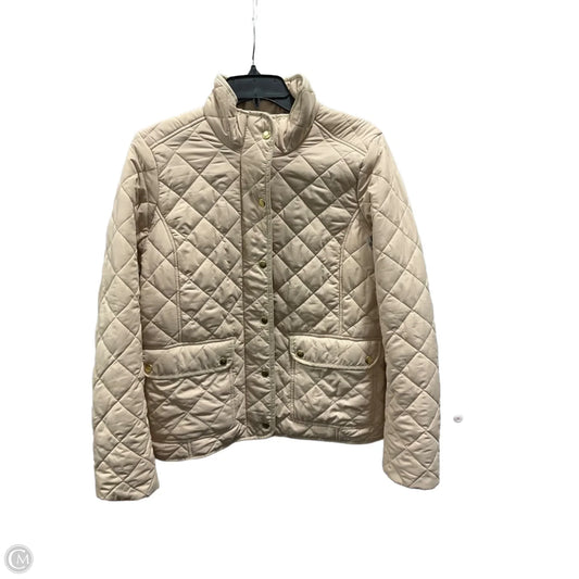 Jacket Puffer & Quilted By J. Crew In Tan, Size: M
