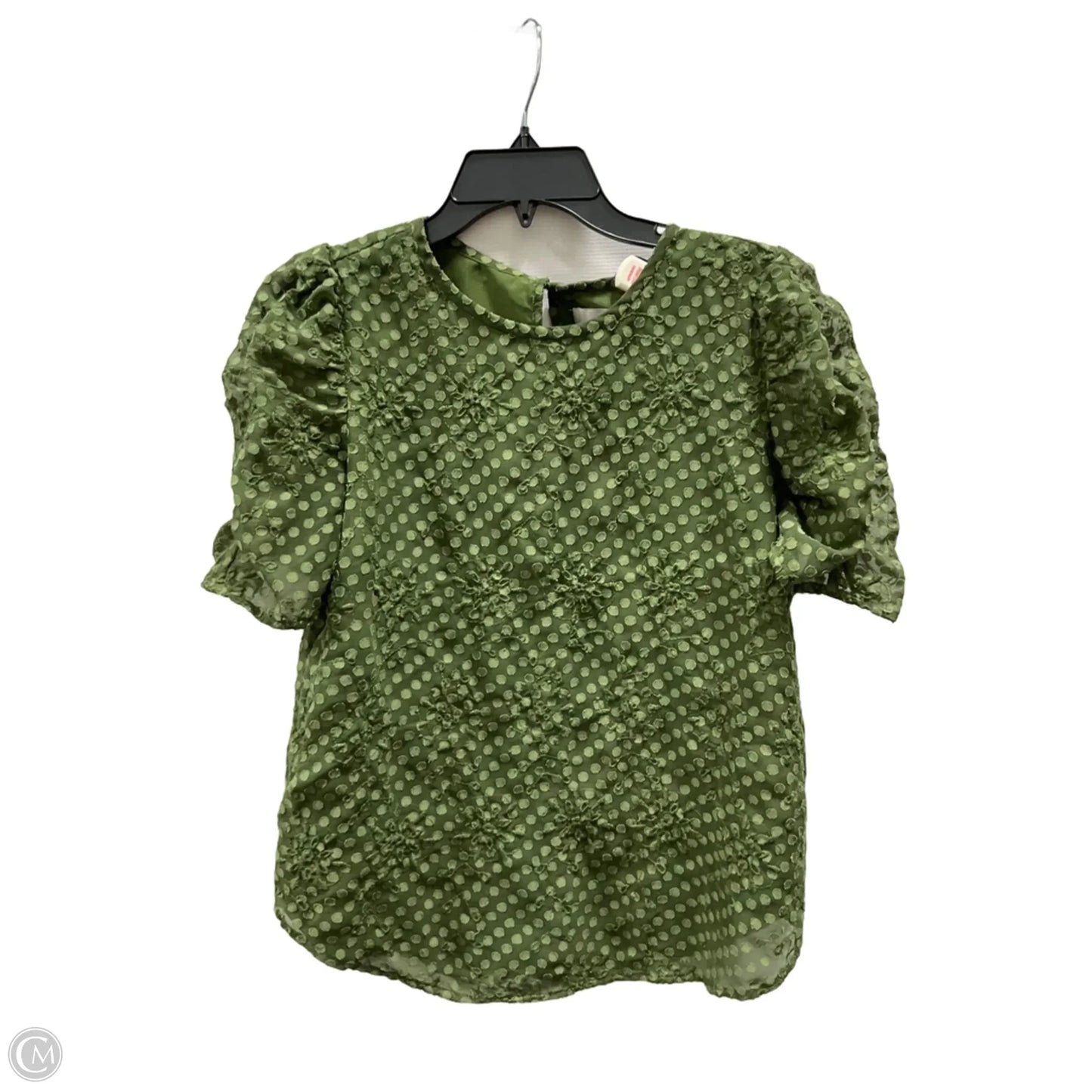 Top Short Sleeve By Loft In Green, Size: S