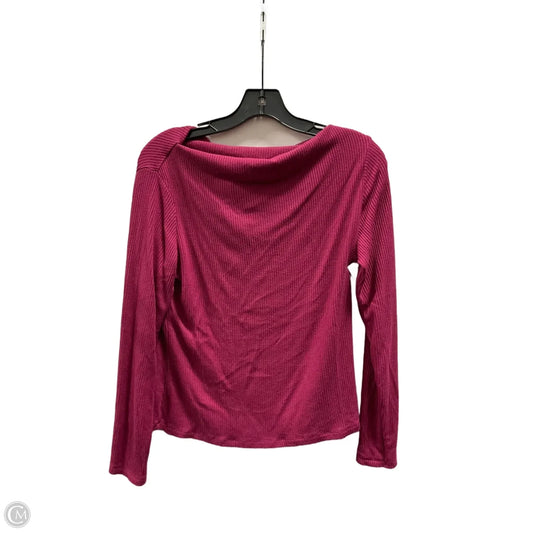 Top Long Sleeve By Banana Republic In Pink, Size: M