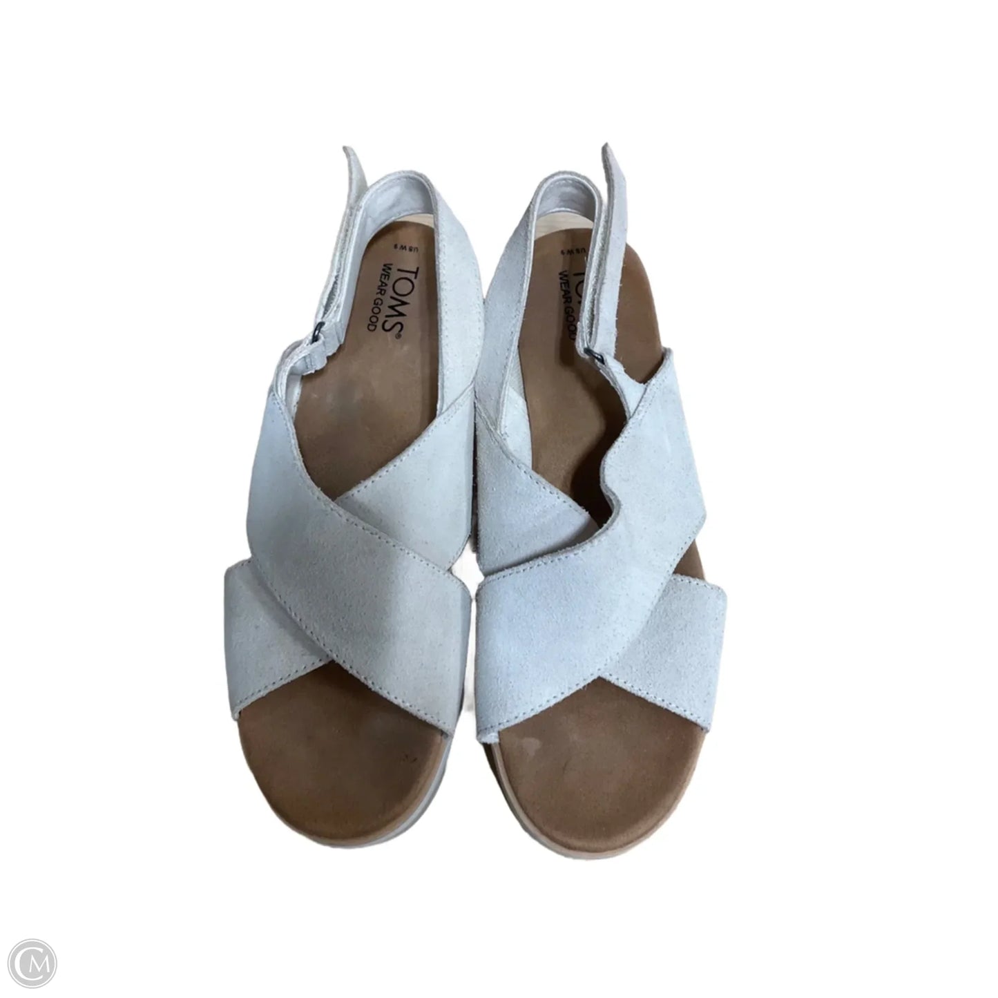 Sandals Heels Block By Toms In Beige, Size: 9