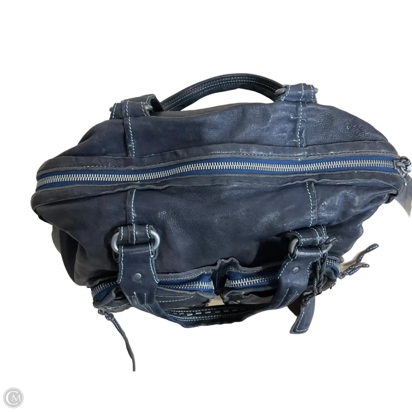 Handbag Leather By Cma, Size: Medium