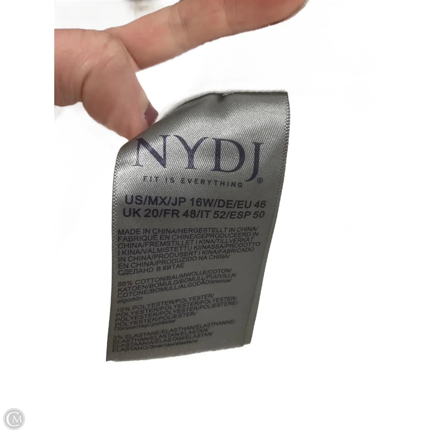 Jeans Wide Leg By Not Your Daughters Jeans In White, Size: 16