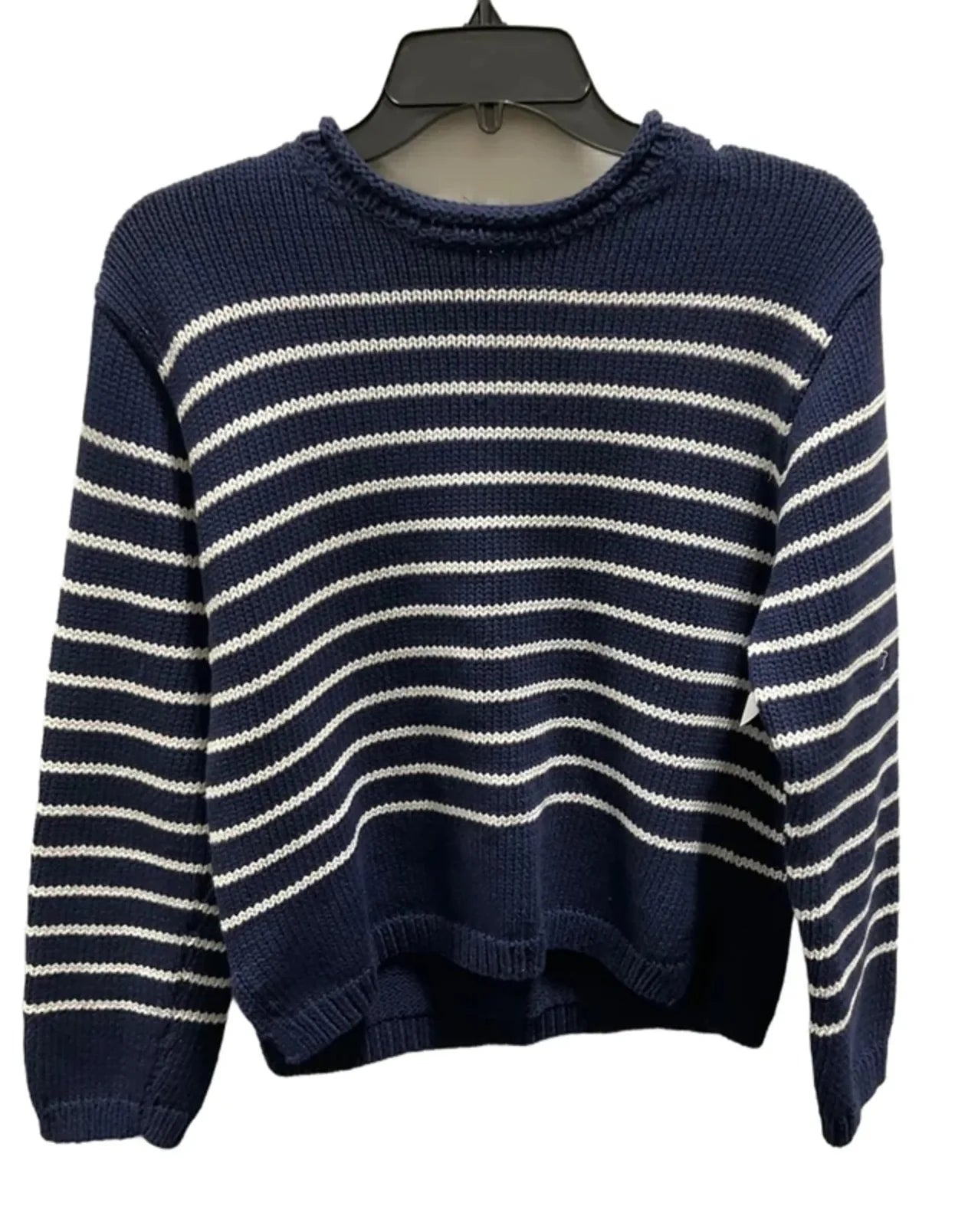 Sweater By J. Crew In Blue & White, Size: S