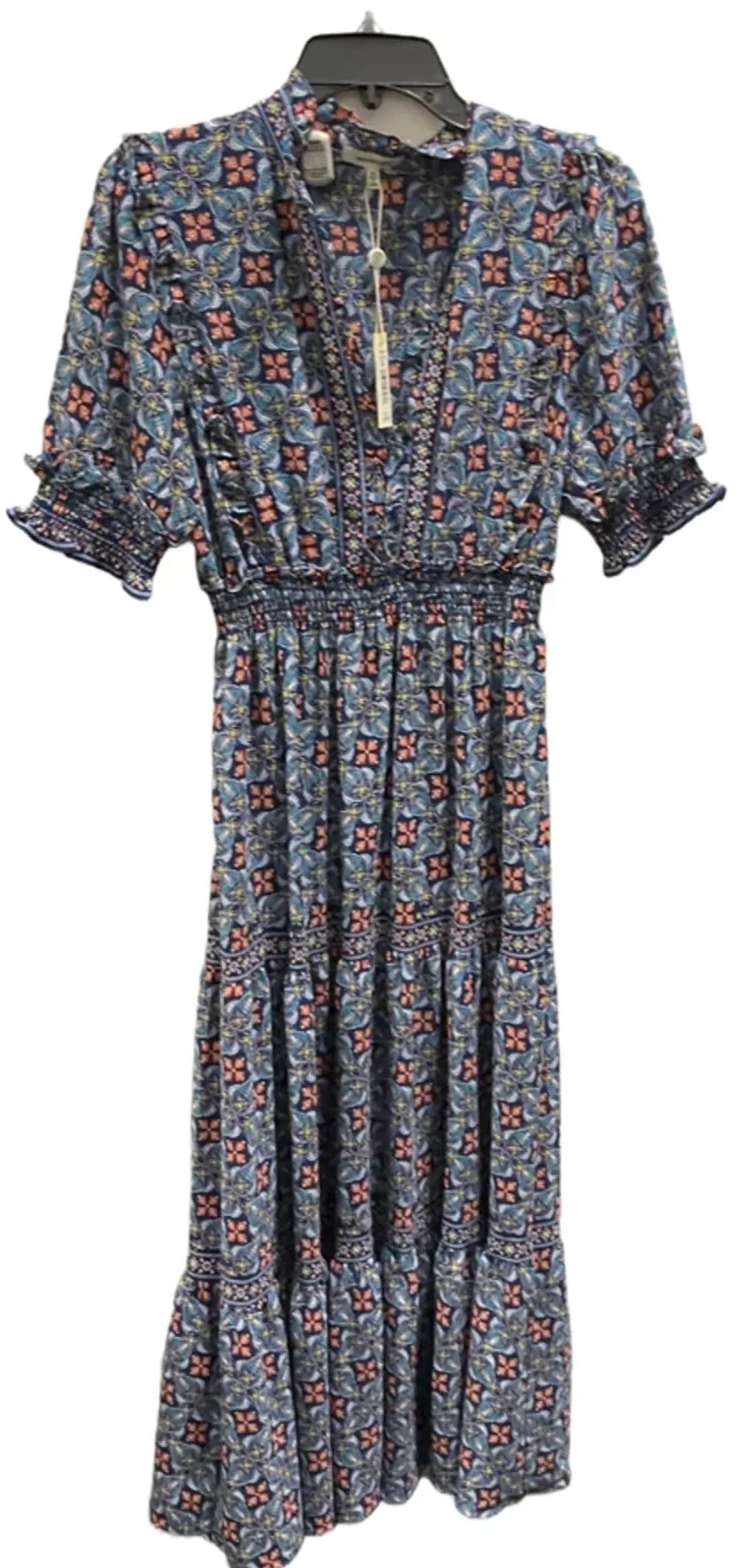 Dress Casual Maxi By Max Studio In Blue & Orange, Size: M