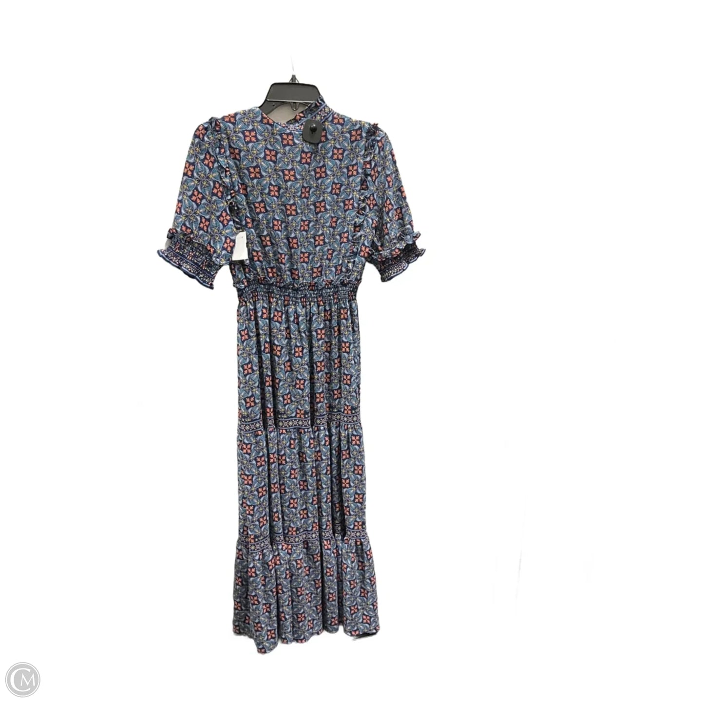 Dress Casual Maxi By Max Studio In Blue & Orange, Size: M