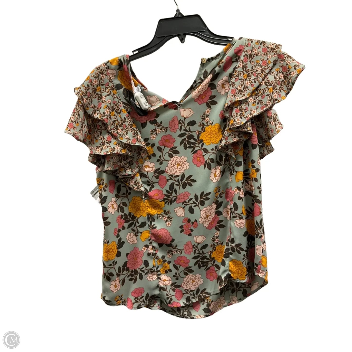 Top Short Sleeve By Dr2 In Floral Print, Size: M