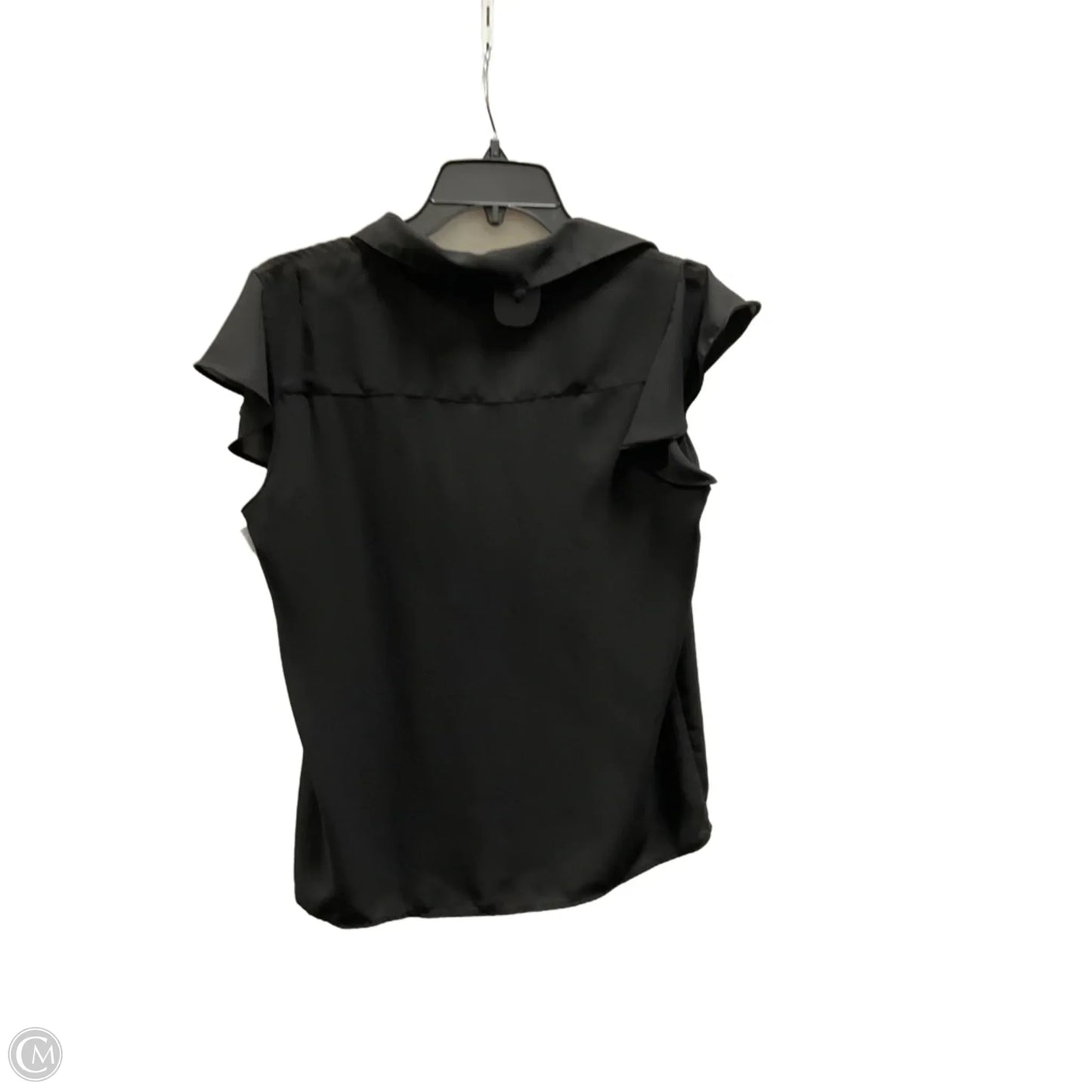 Top Short Sleeve By Calvin Klein In Black, Size: M