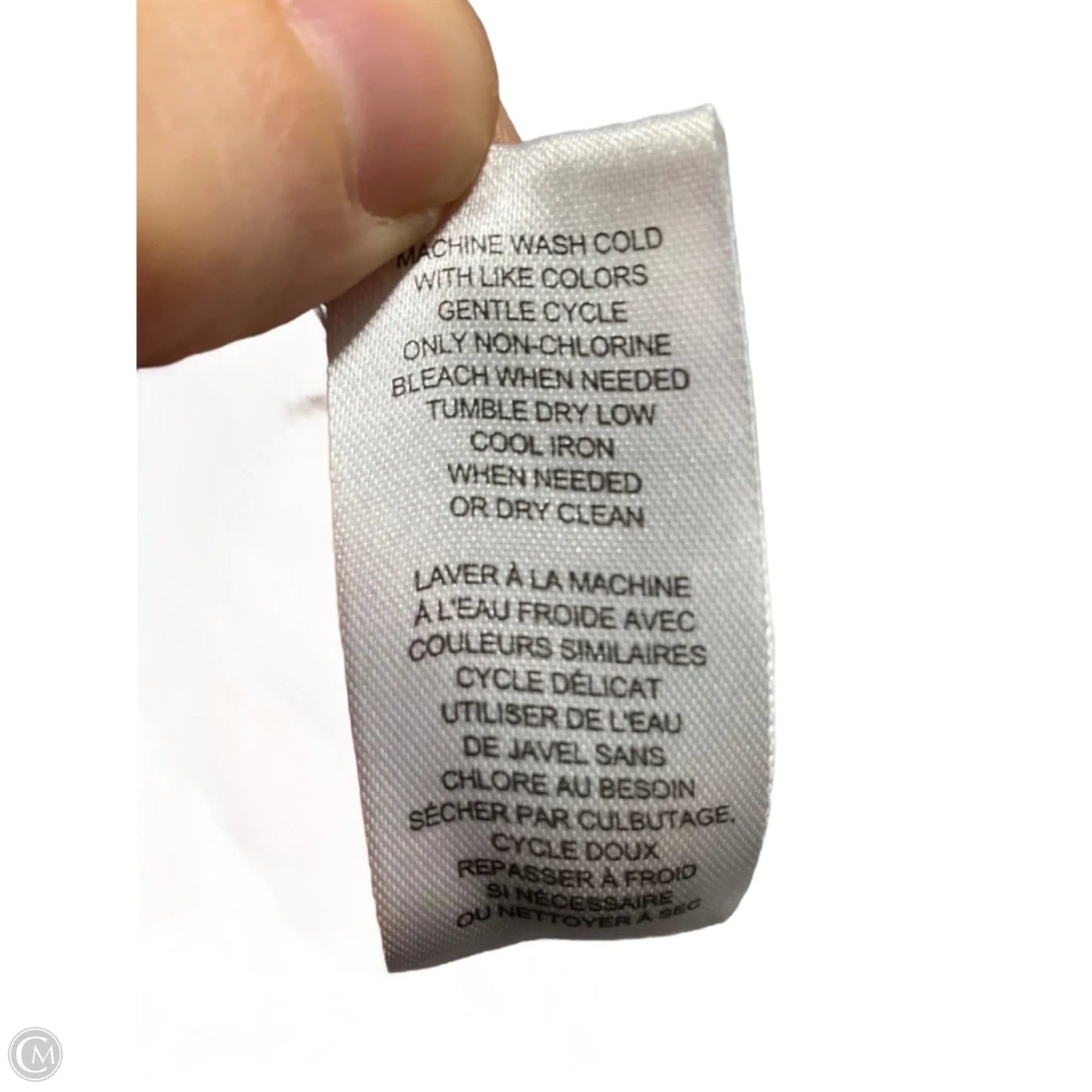 Top Short Sleeve By Industry In Grey & White, Size: M