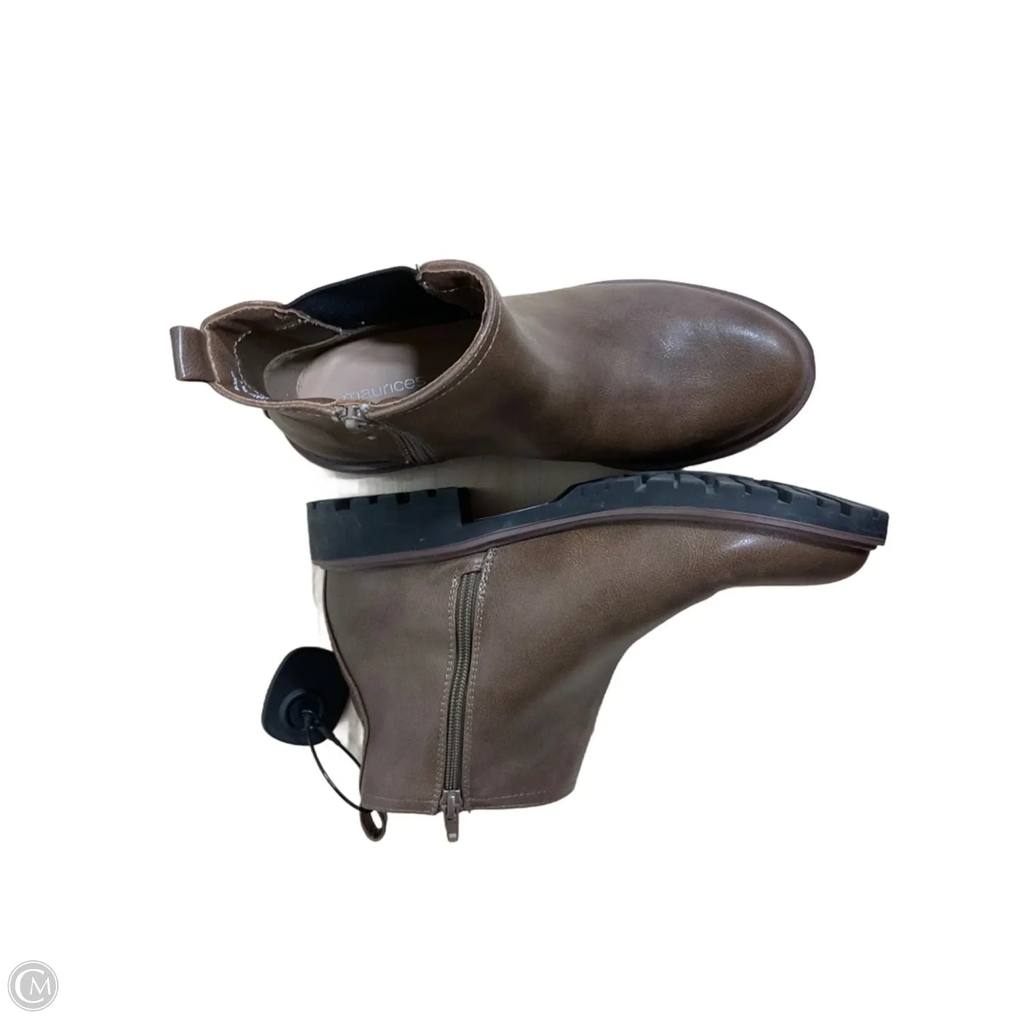 Boots Ankle Heels By Maurices In Brown, Size: 8.5