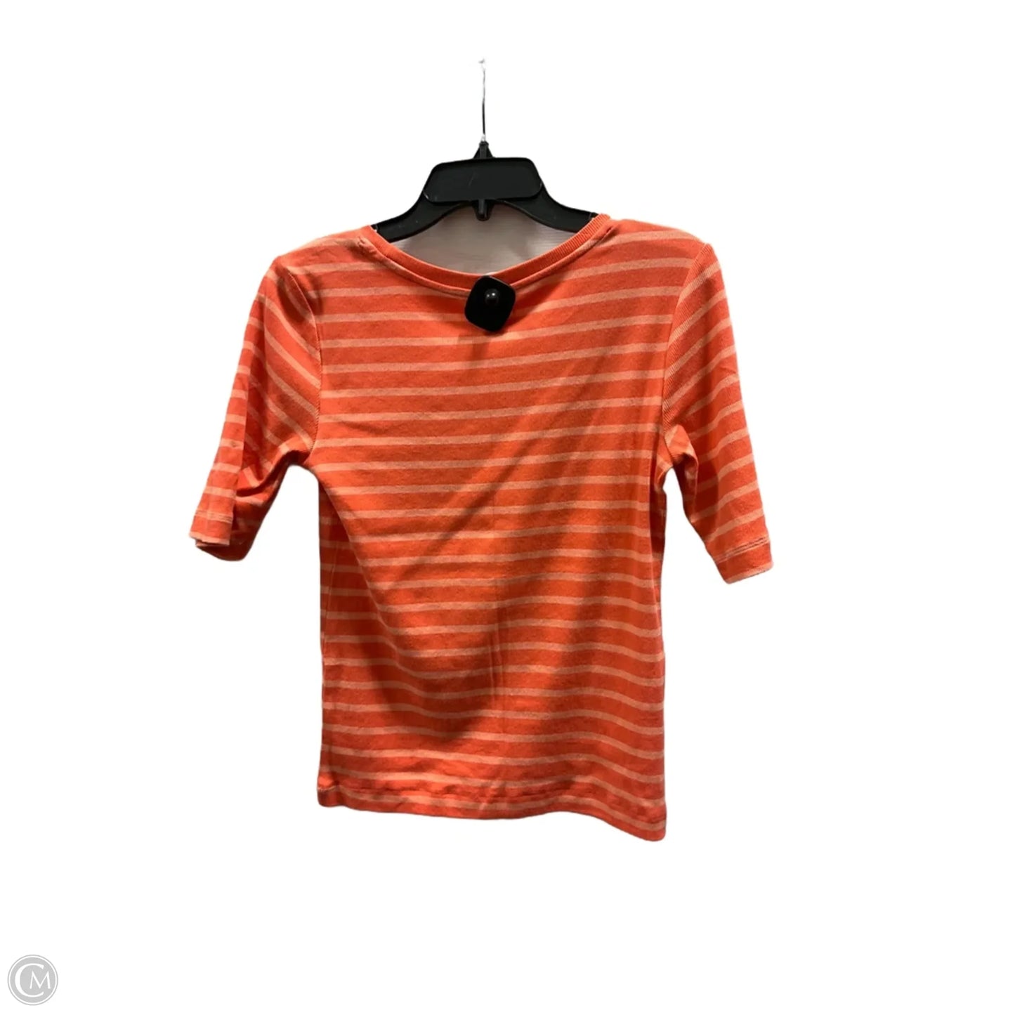 Top Short Sleeve By Loft In Orange, Size: M