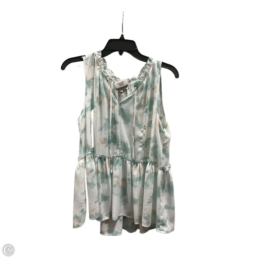 Top Sleeveless By Loft In Aqua, Size: M