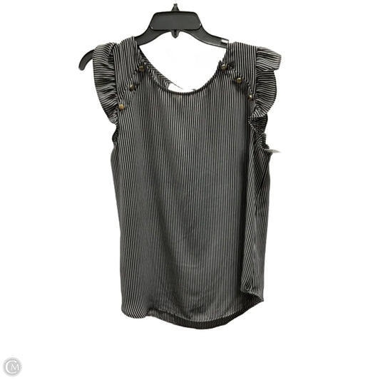 Top Short Sleeve By Loft In Striped Pattern, Size: M