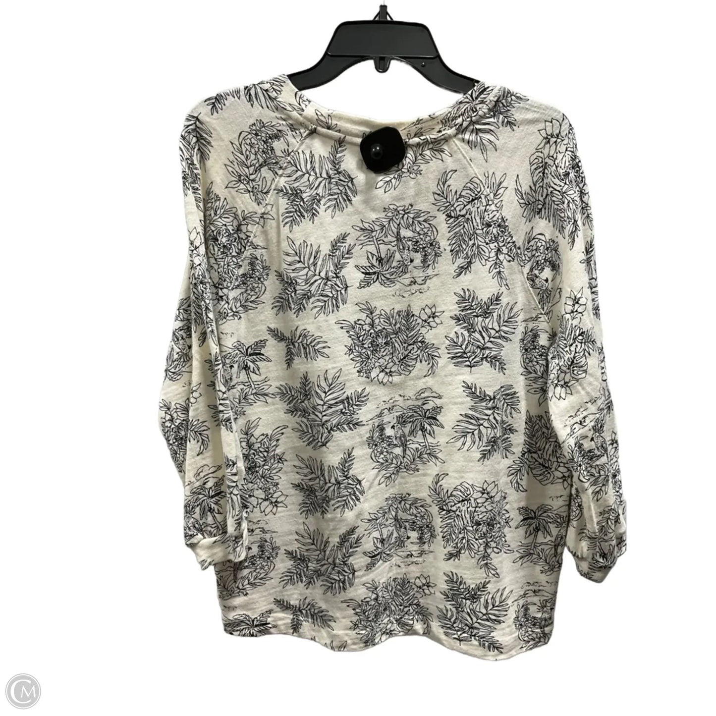 Top Long Sleeve By Loft In Cream, Size: M