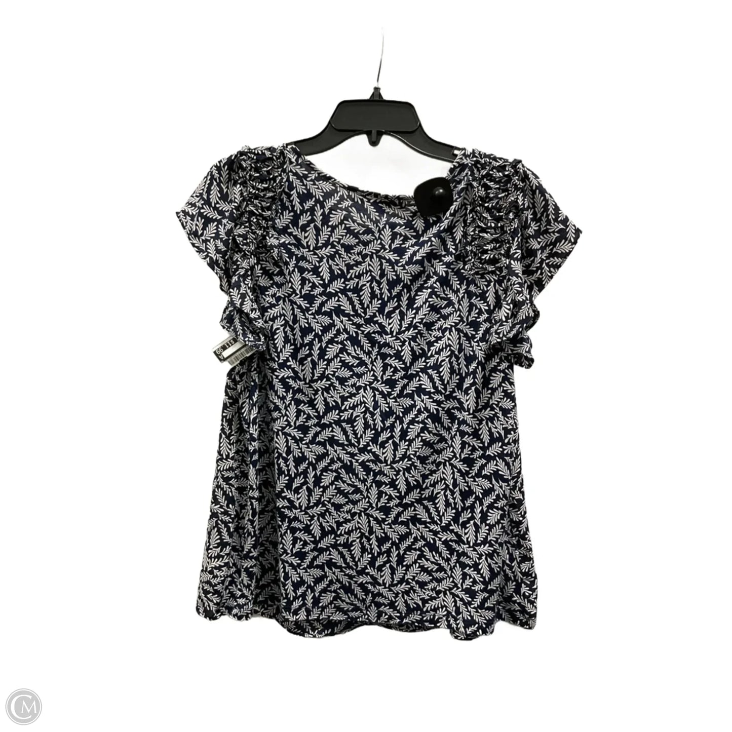 Top Short Sleeve By Loft In Blue, Size: M