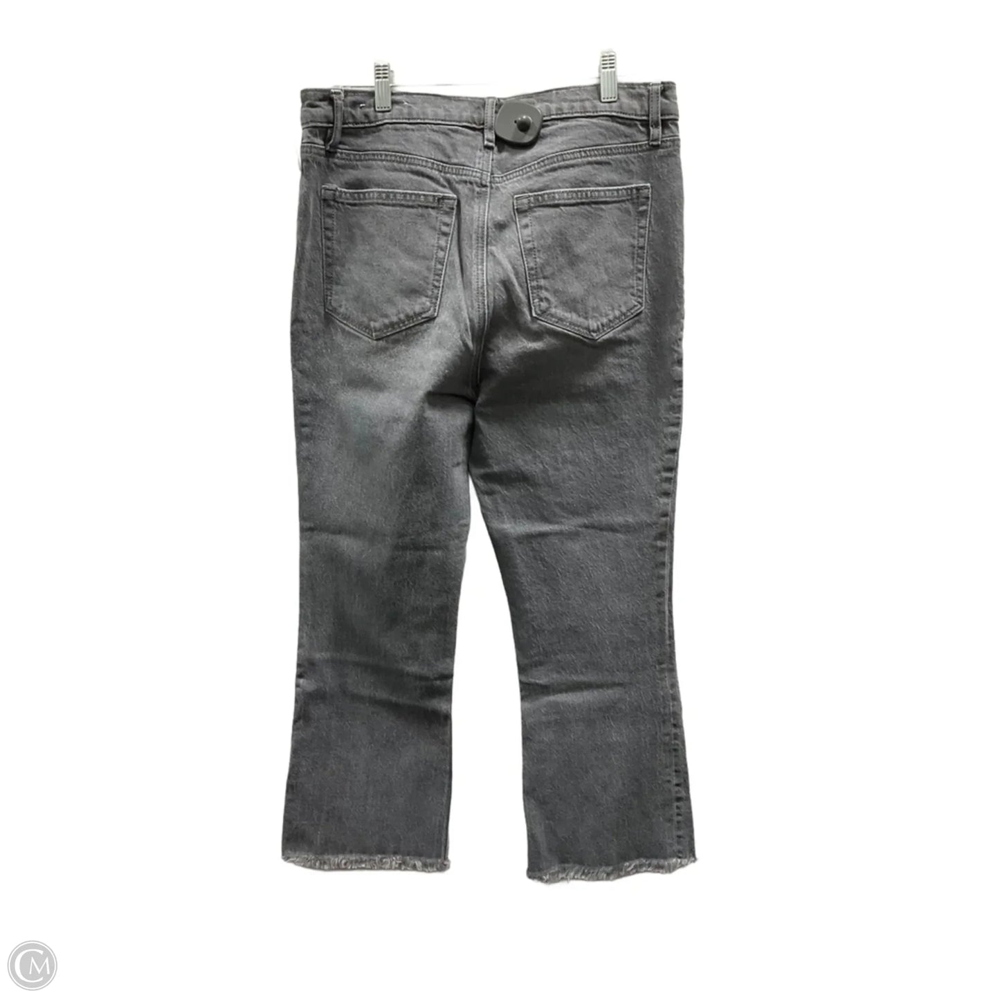 Jeans Cropped By Loft In Grey, Size: 10