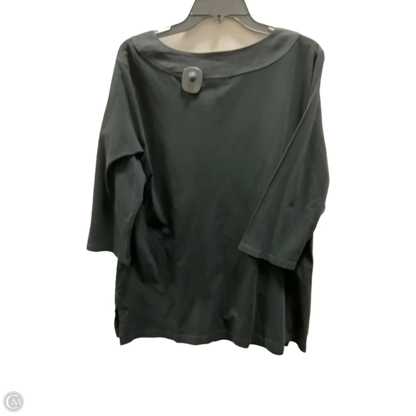 Top 3/4 Sleeve By Ralph Lauren In Black, Size: 2x