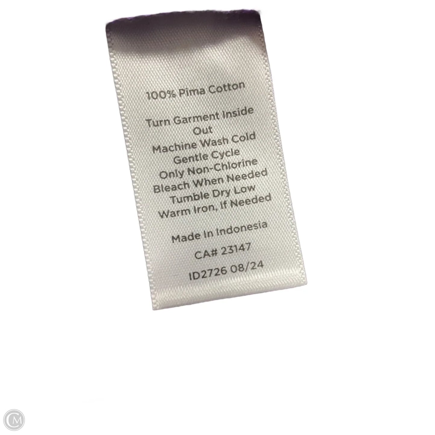 Top Short Sleeve Basic By Talbots In Purple, Size: L