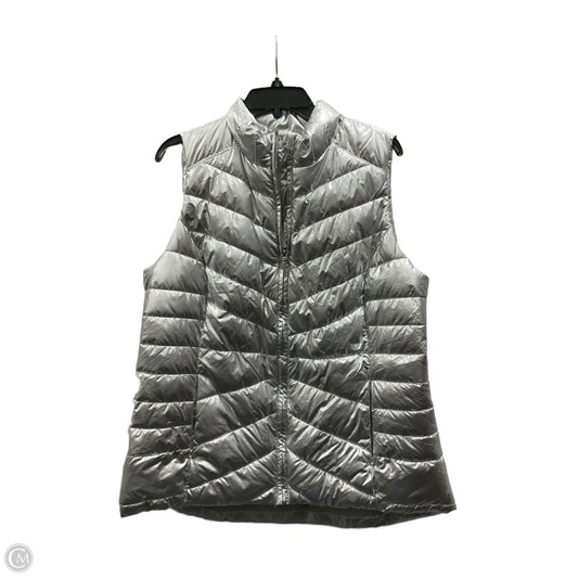 Vest Puffer & Quilted By Livi Active In Silver, Size: Xl