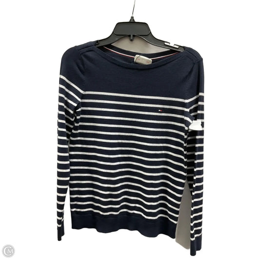 Top Long Sleeve By Tommy Hilfiger In Blue & White, Size: Xs