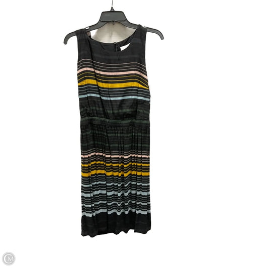 Dress Casual Midi By Loft In Striped Pattern, Size: L