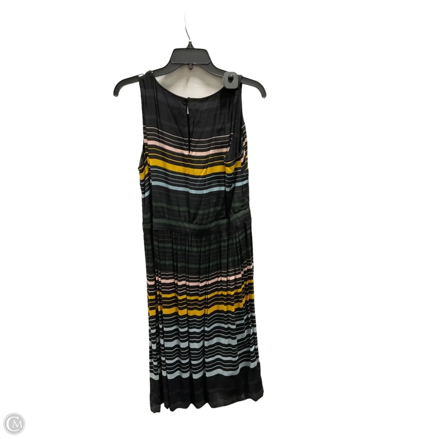 Dress Casual Midi By Loft In Striped Pattern, Size: L