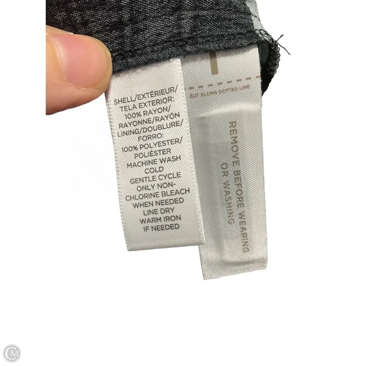 Dress Casual Midi By Loft In Striped Pattern, Size: L