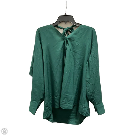 Top Long Sleeve By Lane Bryant In Green, Size: 2x