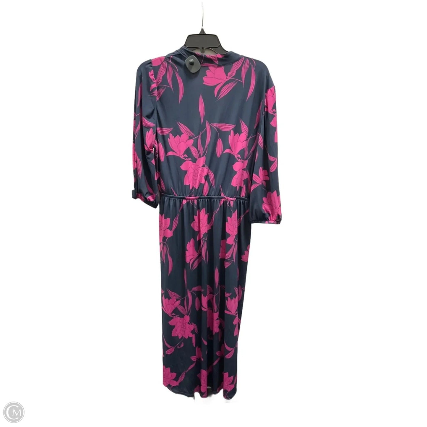 Dress Casual Midi By Lane Bryant In Blue & Pink, Size: 2x