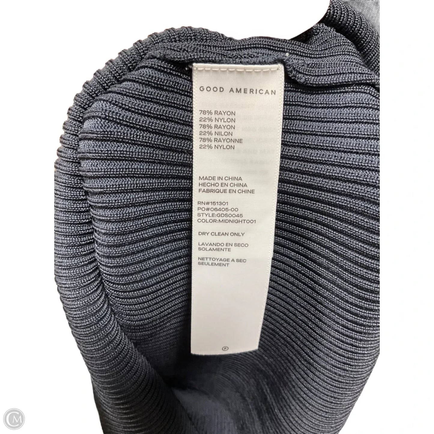 Dress Casual Midi By Good American In Blue, Size: M