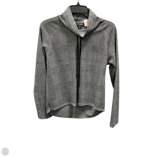 Top Long Sleeve By Karen Kane In Black & Grey, Size: Xs