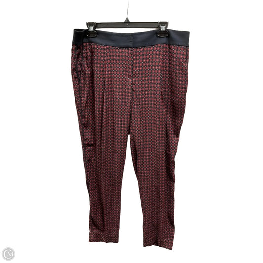 Pants Dress By Loft In Black & Red, Size: 10