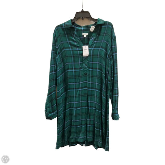 Dress Casual Midi By J. Jill In Green, Size: L