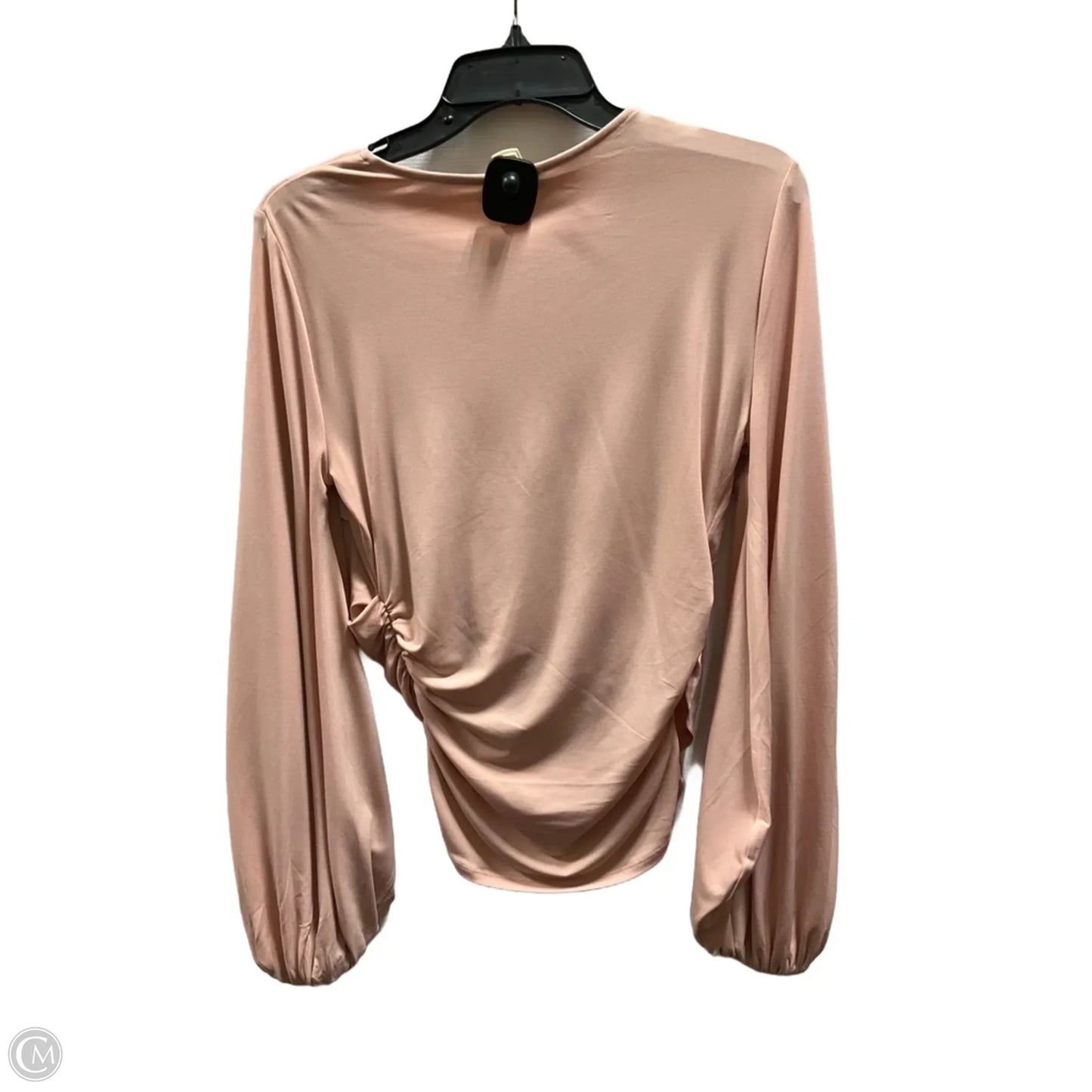 Top Long Sleeve By Express In Peach, Size: M