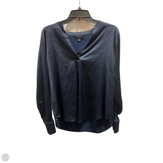 Top Long Sleeve By Banana Republic In Blue, Size: M
