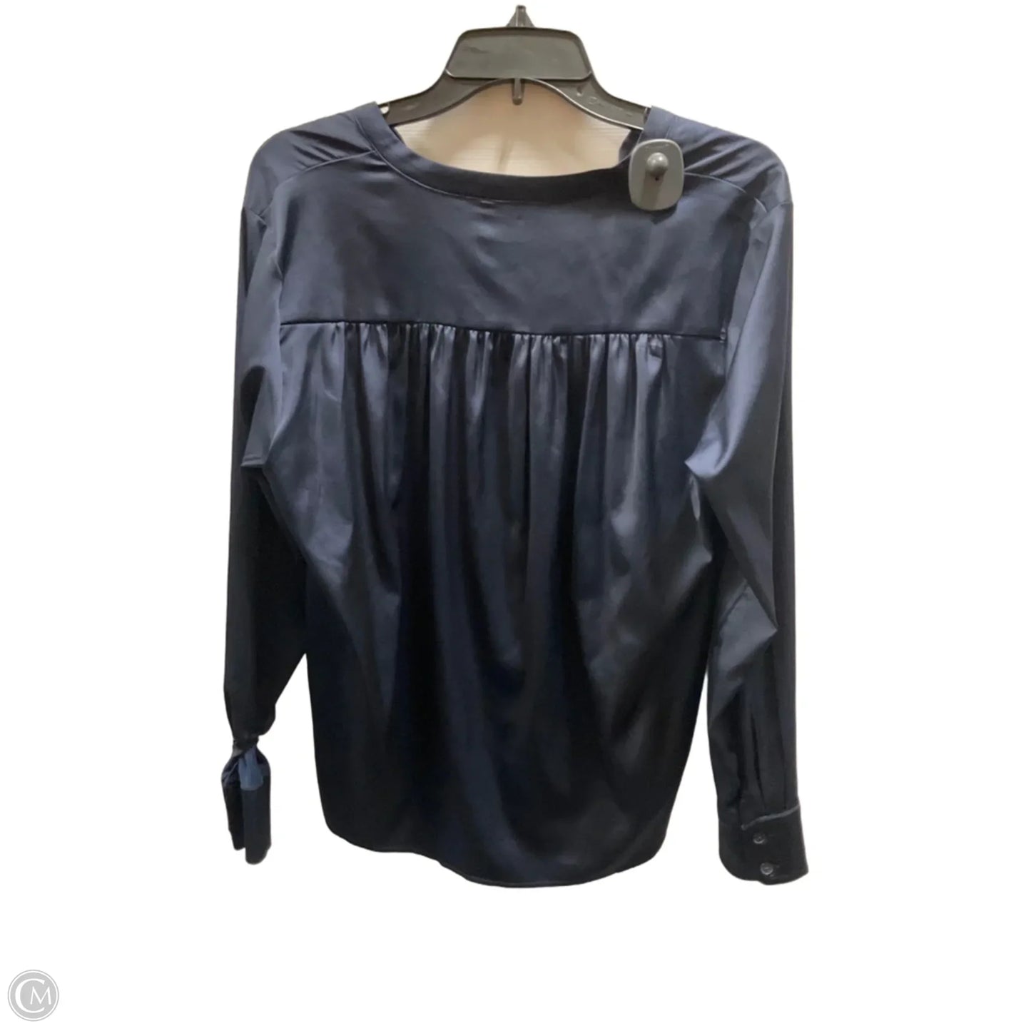 Top Long Sleeve By Banana Republic In Blue, Size: M