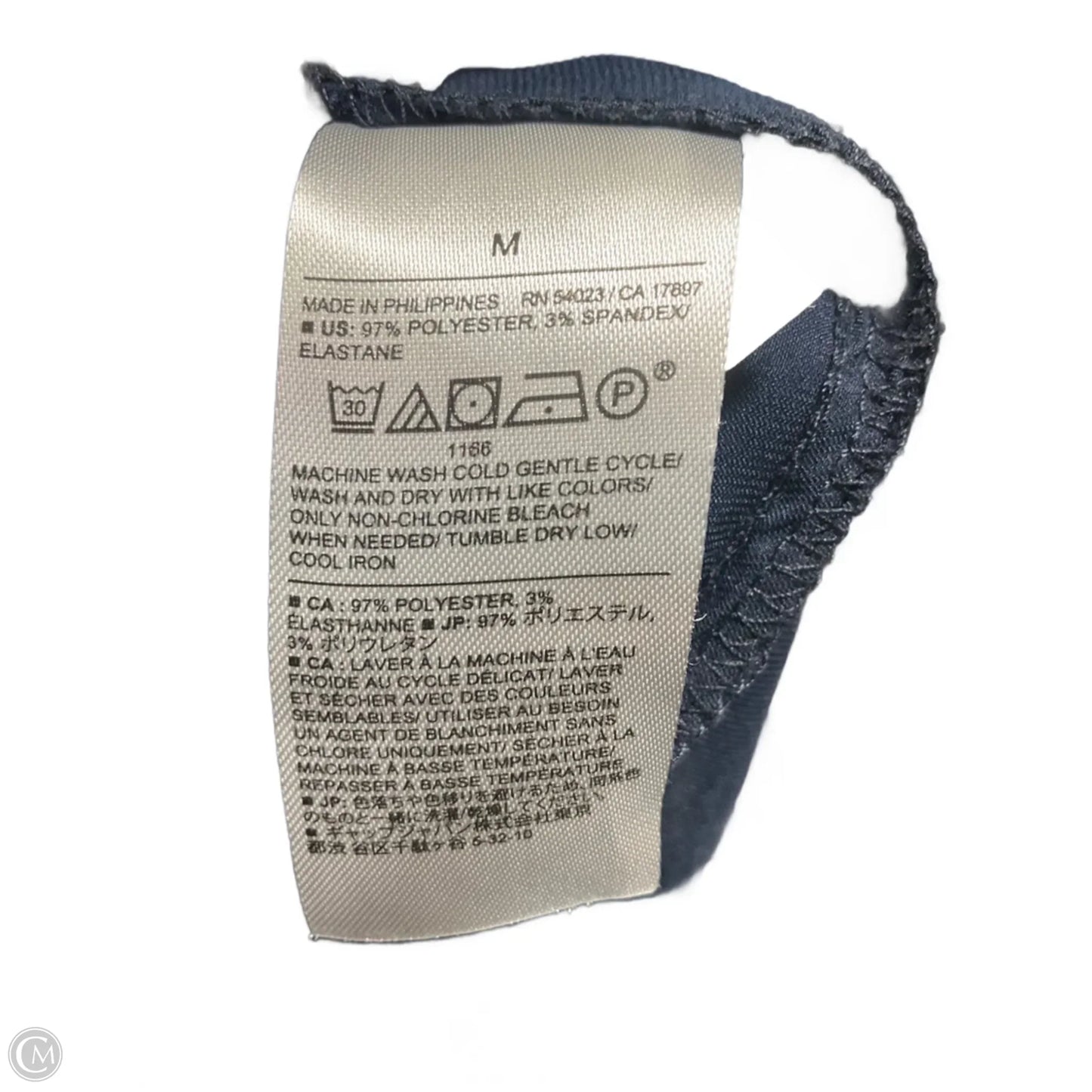 Top Long Sleeve By Banana Republic In Blue, Size: M