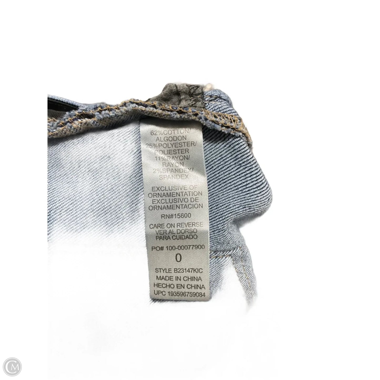 Jeans Straight By Democracy In Blue, Size: 0