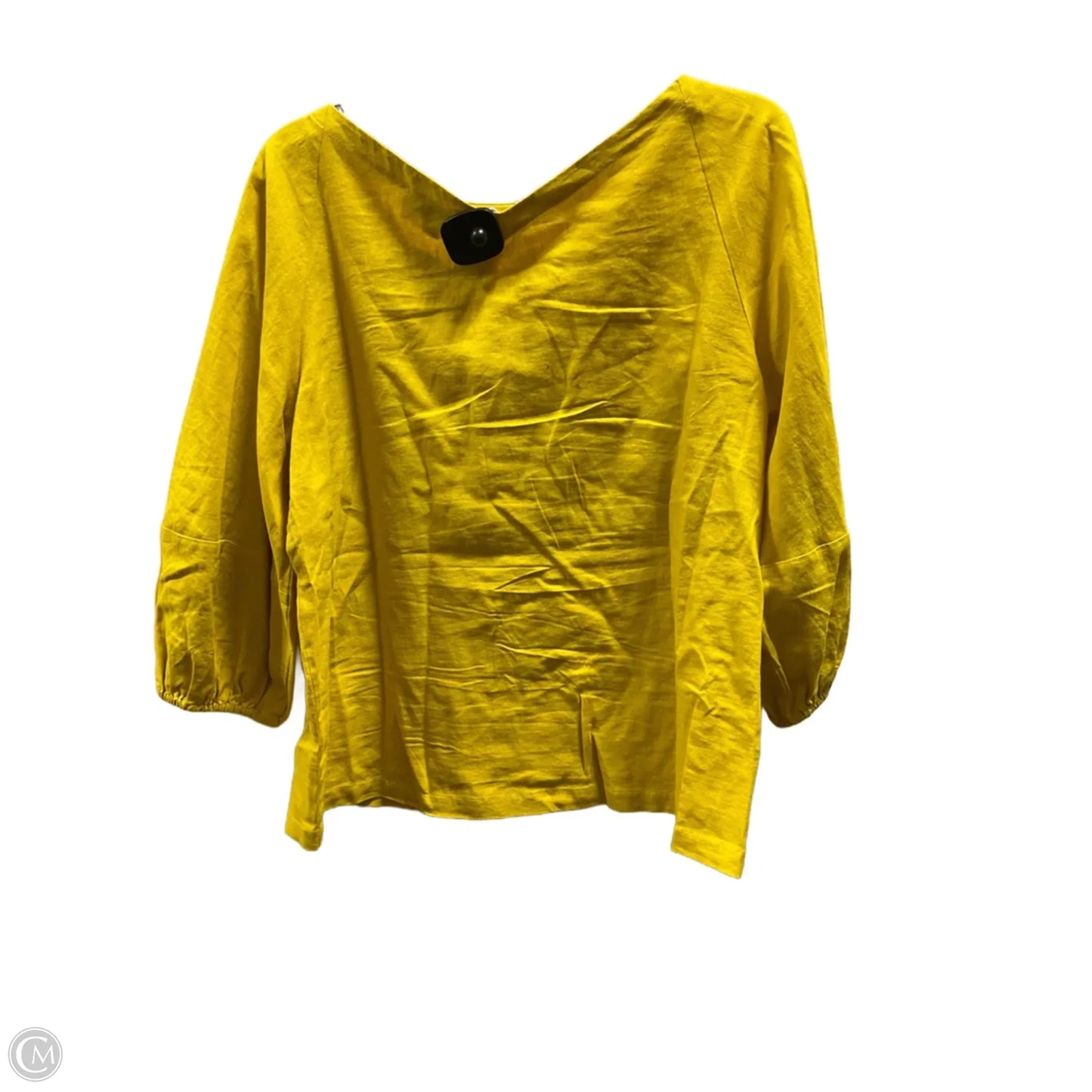 Top Long Sleeve By Loft In Yellow, Size: M