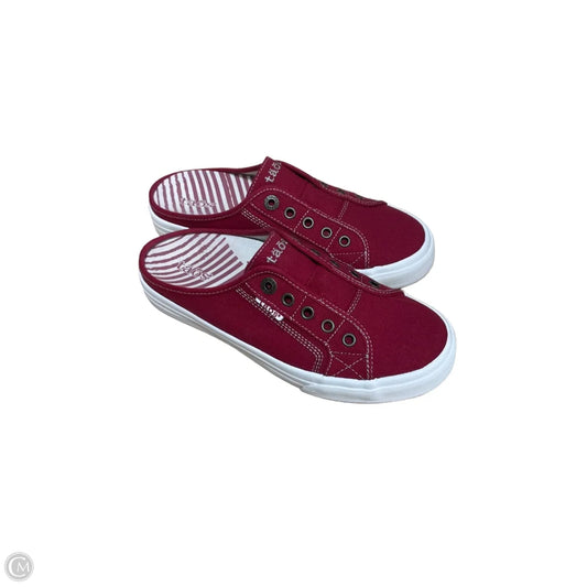 Shoes Athletic By Taos In Red, Size: 8