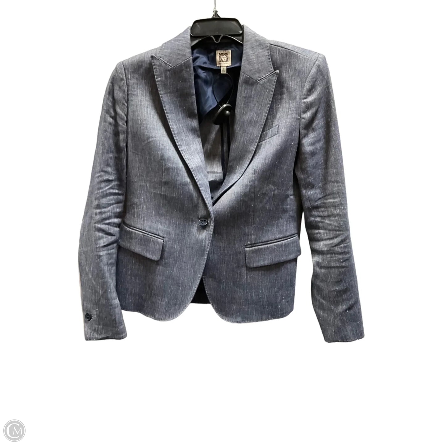 Blazer By Anne Klein In Blue, Size: 4
