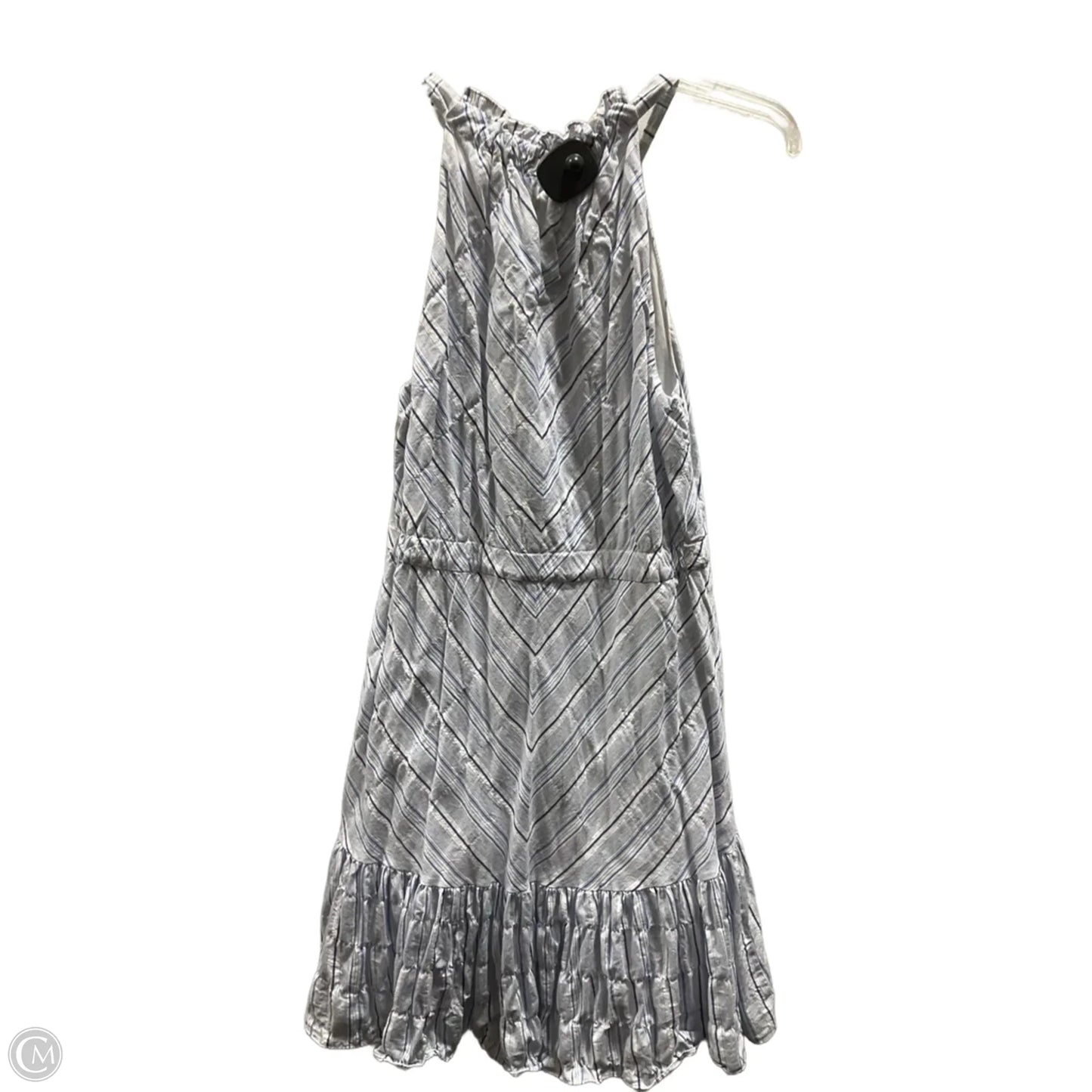 Dress Casual Midi By Rebecca Taylor In Blue & White, Size: M