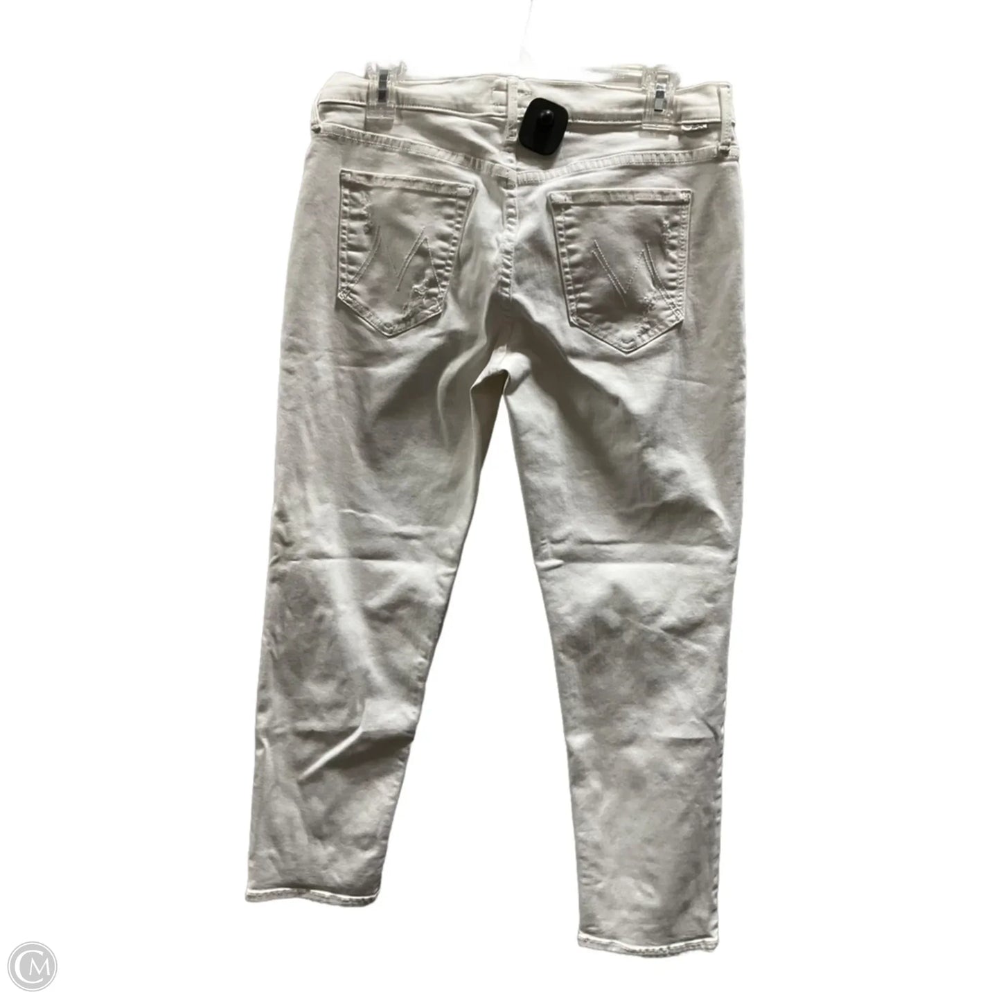 Jeans Straight By Mother In White, Size: 4