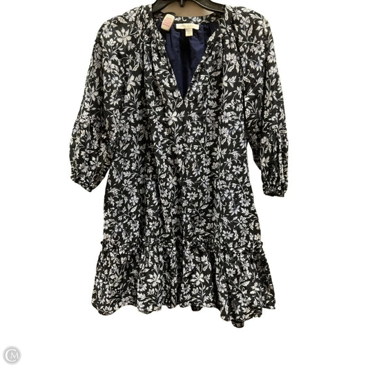 Dress Casual Midi By Chelsea And Theodore In Black & Blue, Size: Xs