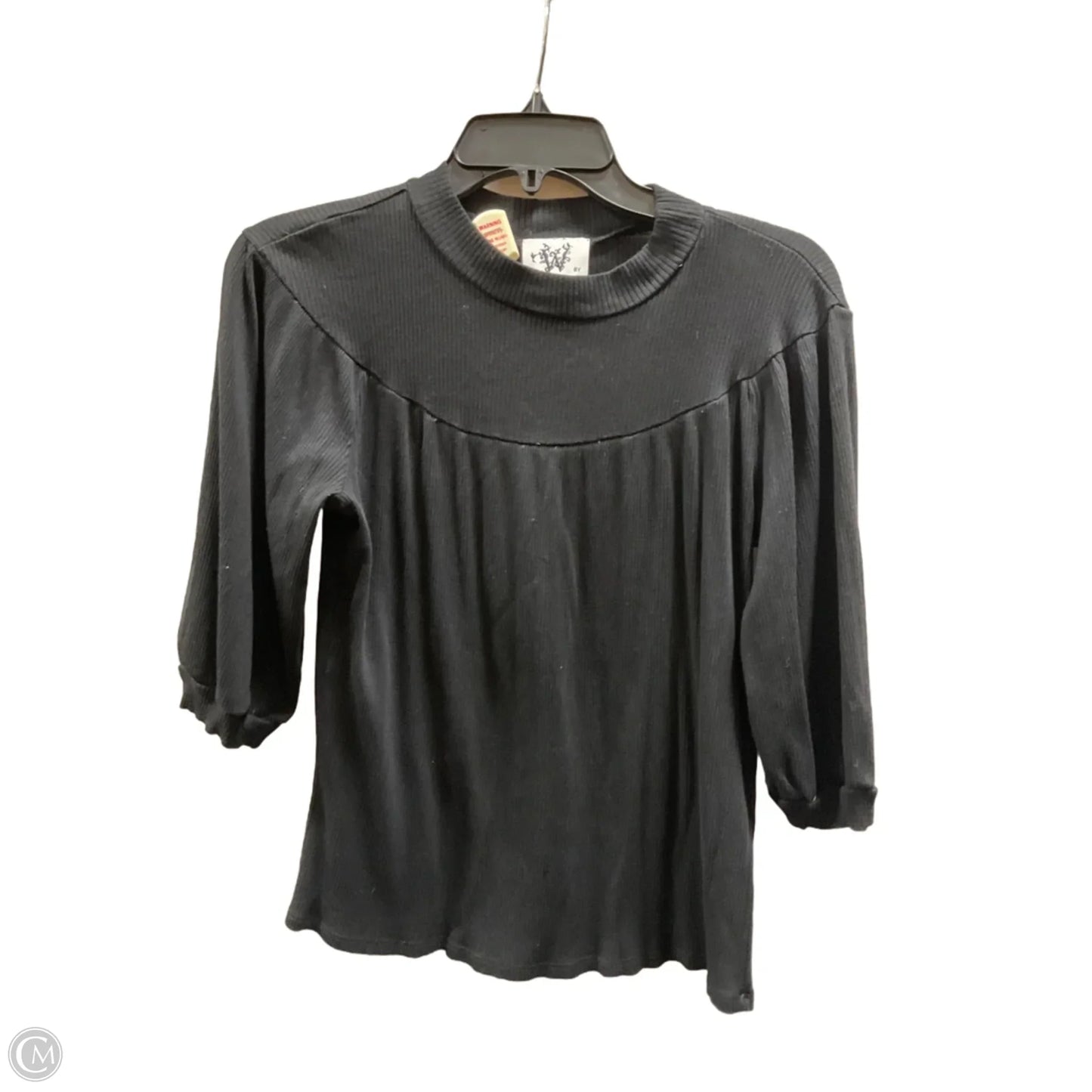 Top 3/4 Sleeve By Clothes Mentor In Black, Size: M