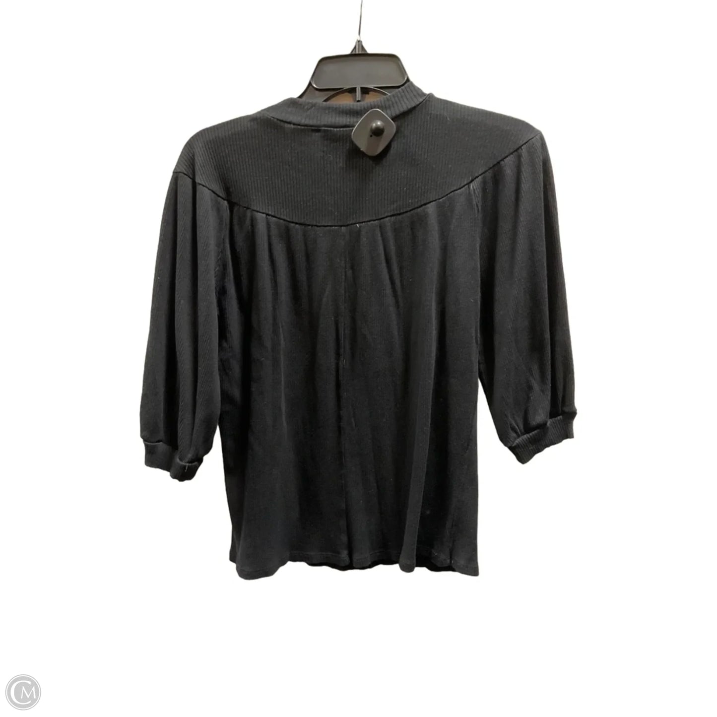 Top 3/4 Sleeve By Clothes Mentor In Black, Size: M